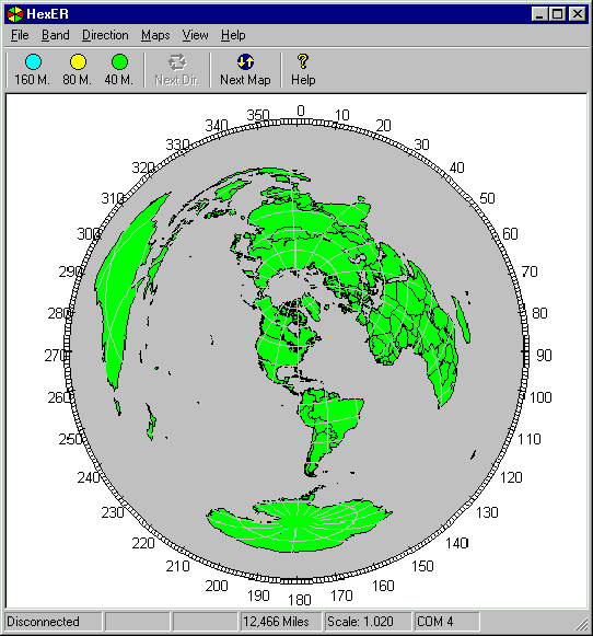 HexERwithout Band or Direction selected