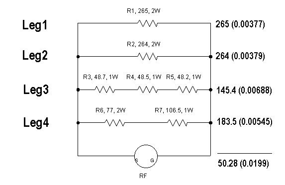 Schematic with Net Resistance Calculations